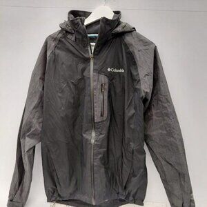 Men's Columbia Black Size L Rain Jacket